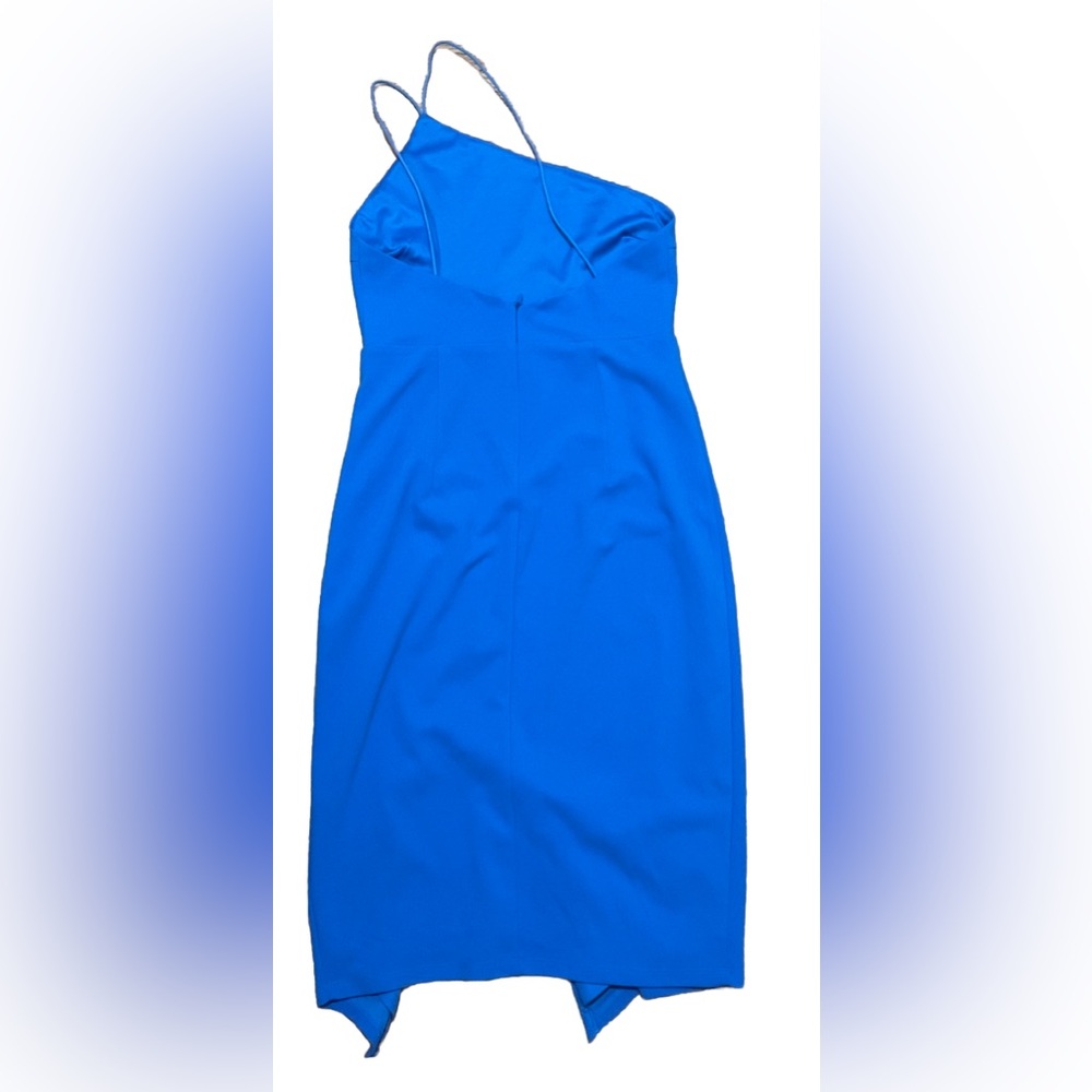 Lulus New Asymmetrical One Shoulder Shape the Night Dress in Sky Blue (Small) - Picture 2 of 3